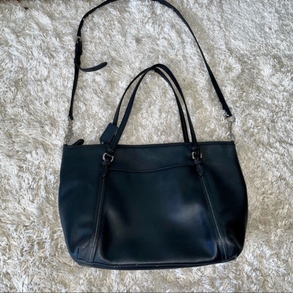 coach vintage leather satchel purse black - Picture 6 of 13